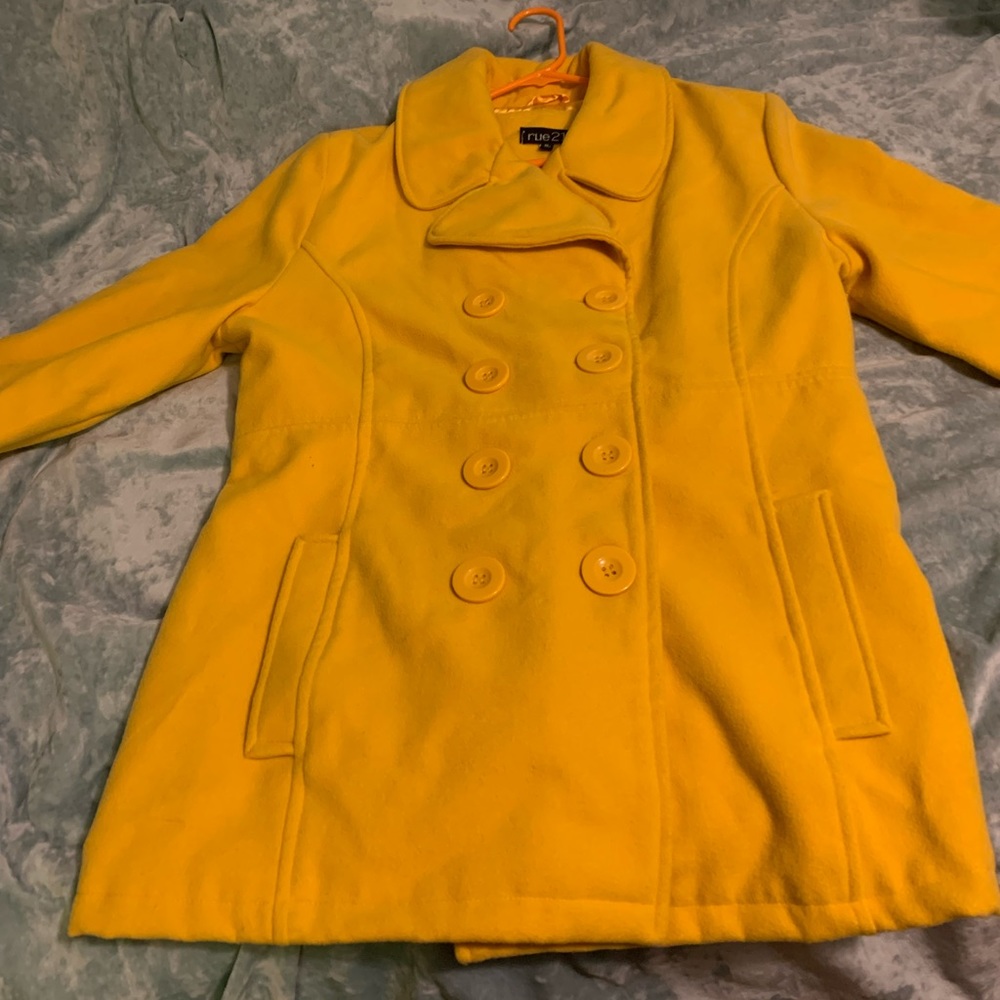 Rue 21 Gold Pea Coat